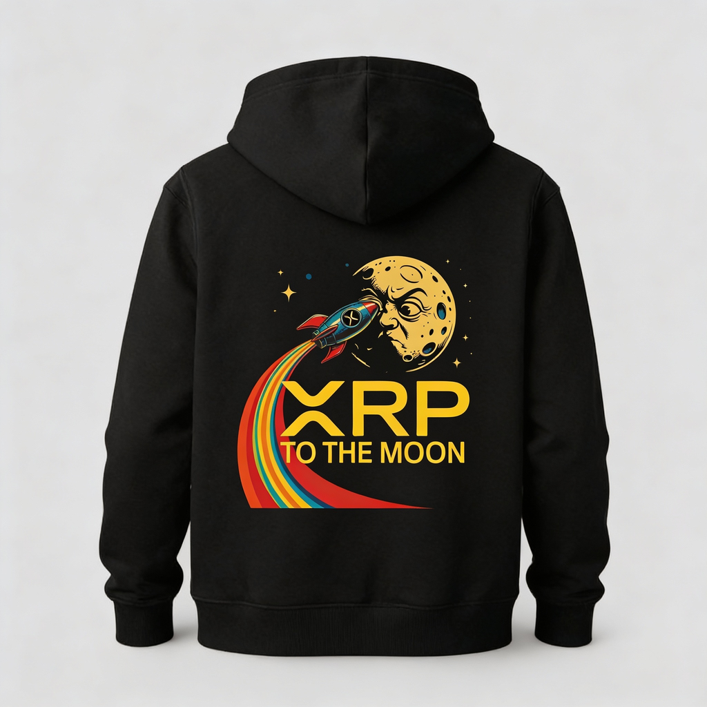 Hoodies Mark1  — XRP TO THE MOON On back| Numbered Collector Edition (10 Copies Only)