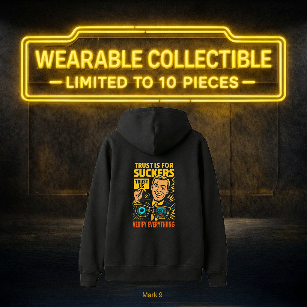 Hoodie Mark9: Link "The Verifier" (Back Print) — Edition of 10