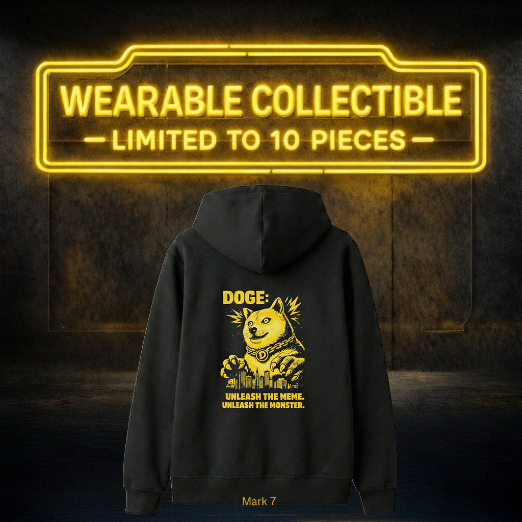 Hoodie Mark7: DOGE "The Kaiju" (Back Print) — Edition of 10