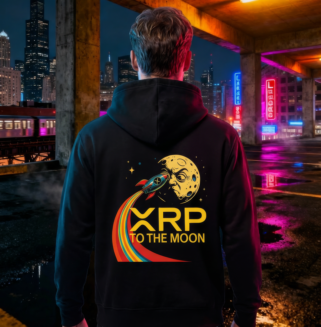 Hoodies Mark1  — XRP TO THE MOON On back| Numbered Collector Edition (10 Copies Only)