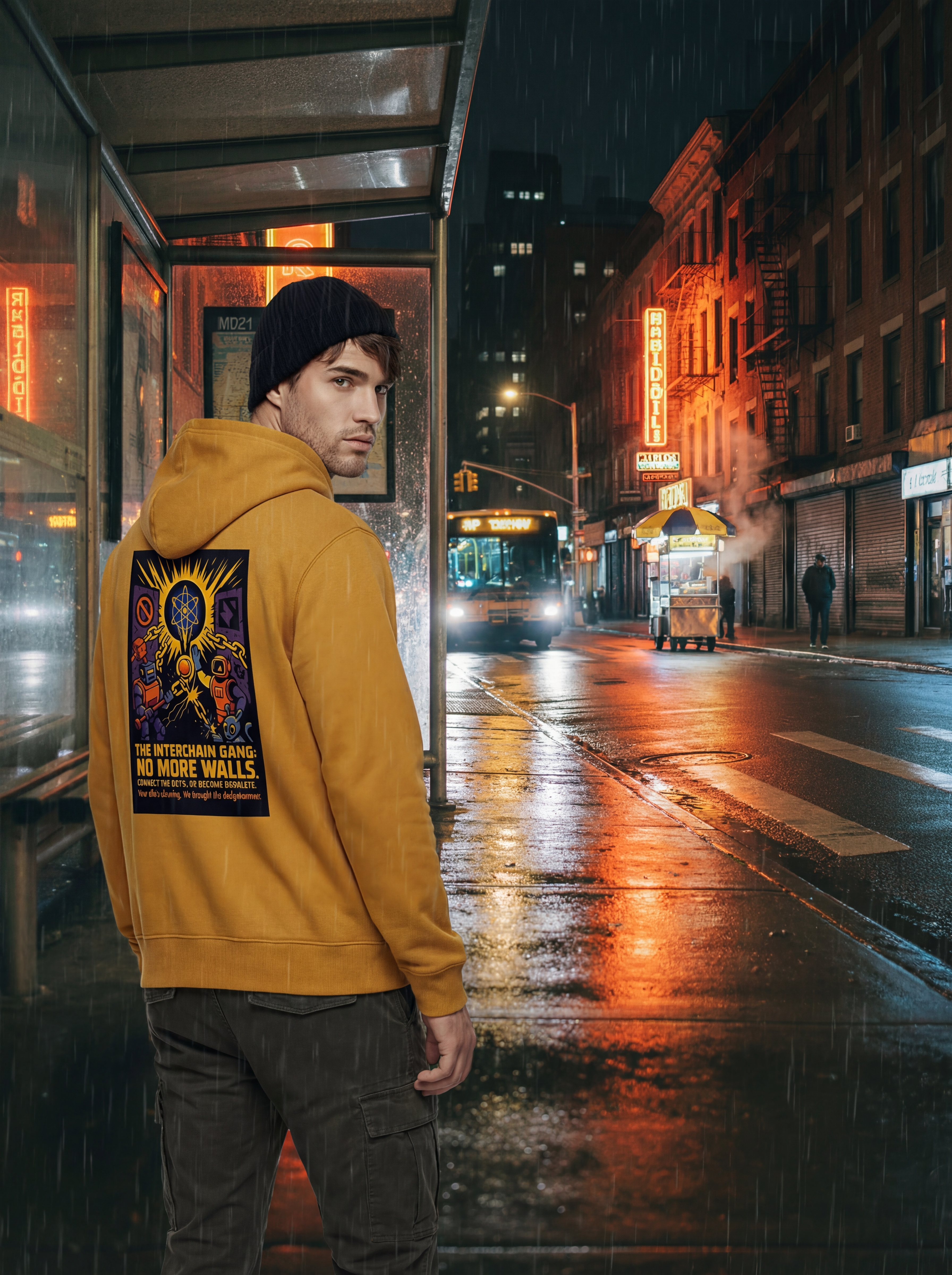 Hoodie Mark11: ATOM "Interchain Gang" No More Walls. Connect the dots or become obsolete.