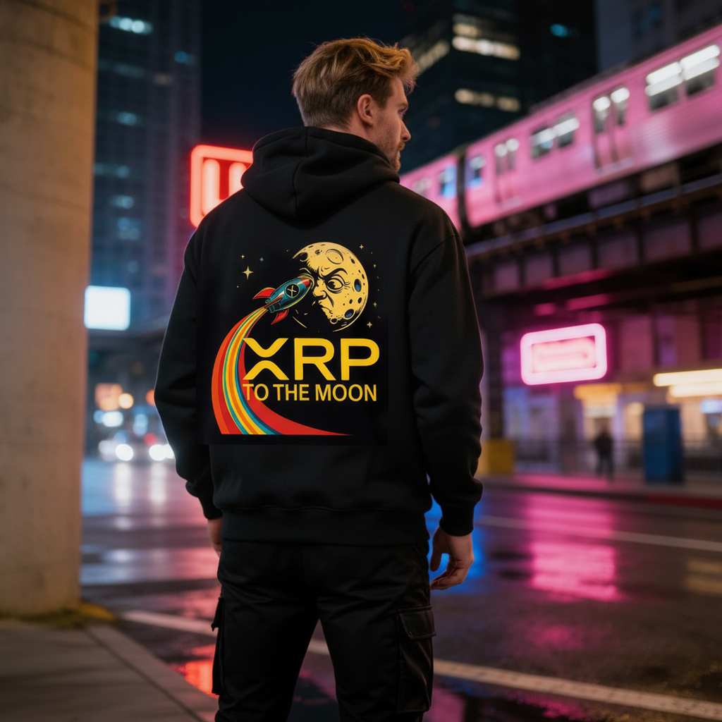 Hoodies Mark1  — XRP TO THE MOON On back| Numbered Collector Edition (10 Copies Only)