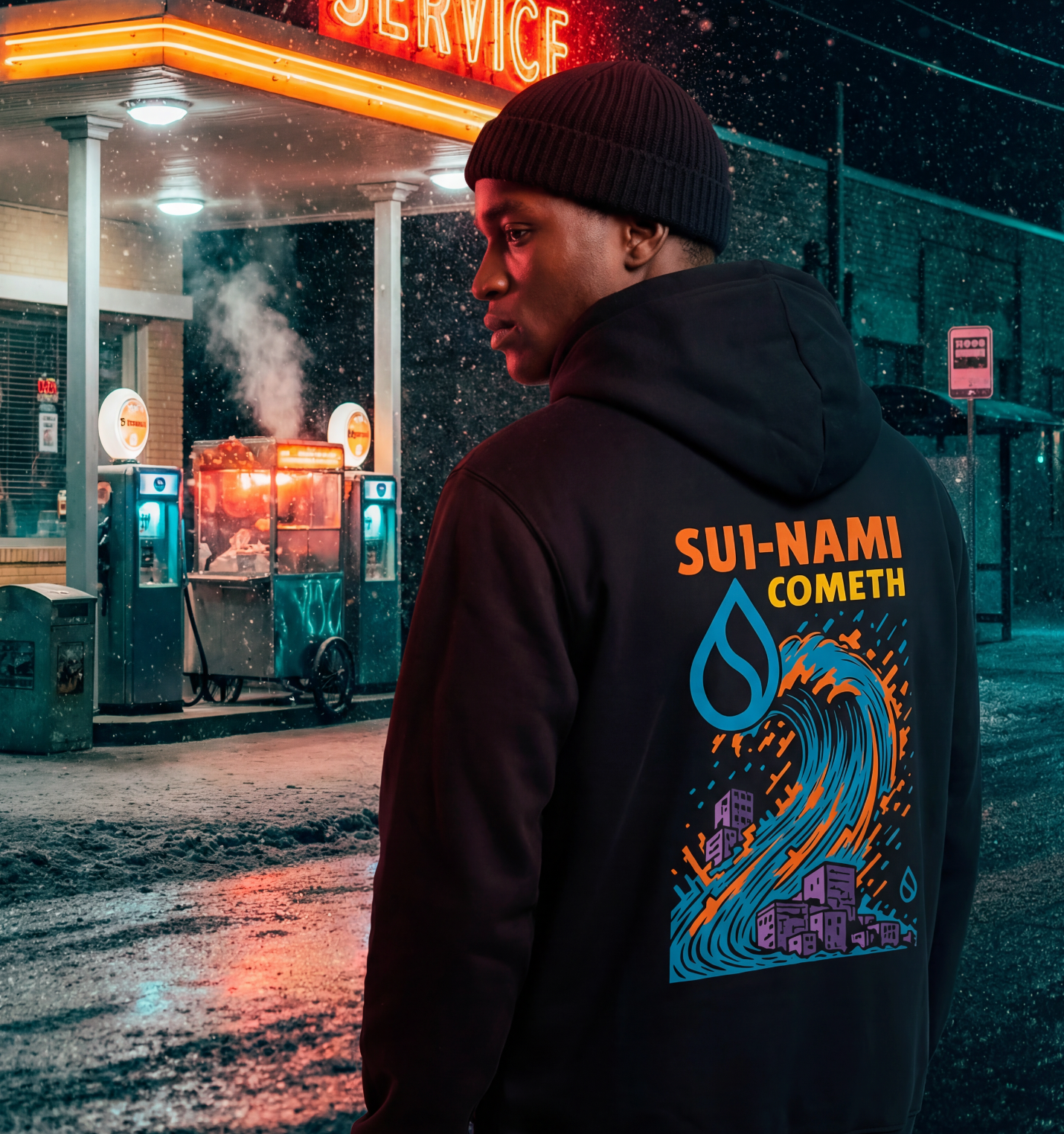 Hoodie Mark5: SUI (Back Print) — Edition of 10