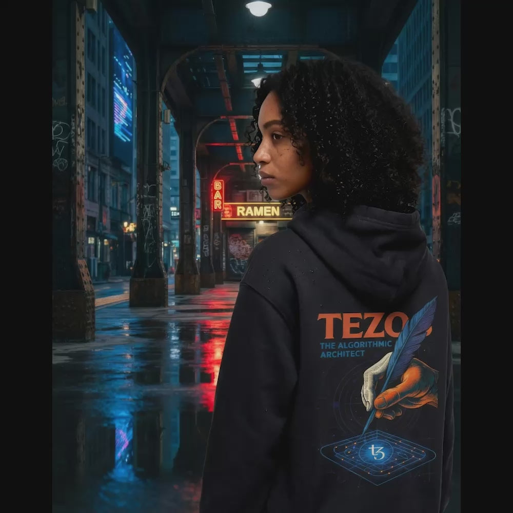 Hoodie Mark2: TEZOS (Back Print) — Edition of 10
