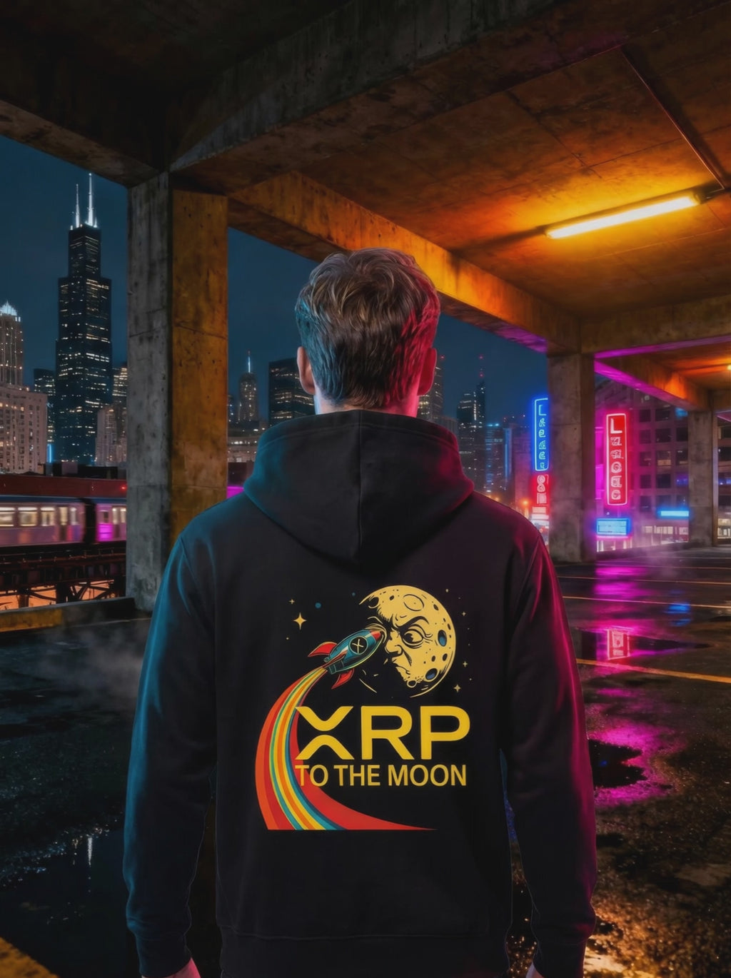 Hoodies Mark1  — XRP TO THE MOON On back| Numbered Collector Edition (10 Copies Only)